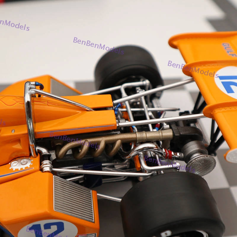 1:18 Replicarz 1972 Indianapolis 500 Peter Revson #12 R184826 Diecast Orange