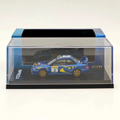 Hobby Japan 1:64 IMPREZA WRC 1997 #3 MONTE-CARLO Blue Diecast Model HJR642041A