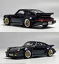 Master 1:64 pour Porsche 930 Turbo Black Bird Jouets moulés sous pression Modèles de voitures Collection Cadeaux Édition limitée 