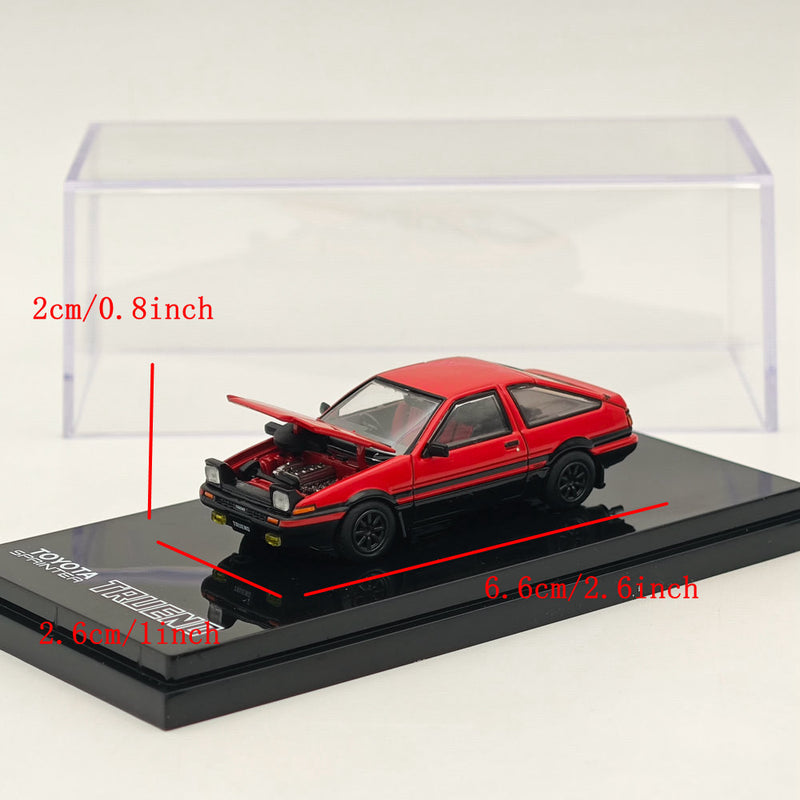 Hobby Japan 1/64 Toyota SPRINTER TRUENO GT APEX (AE86) JDM Style Red HJ641052ARB Diecast Model Car