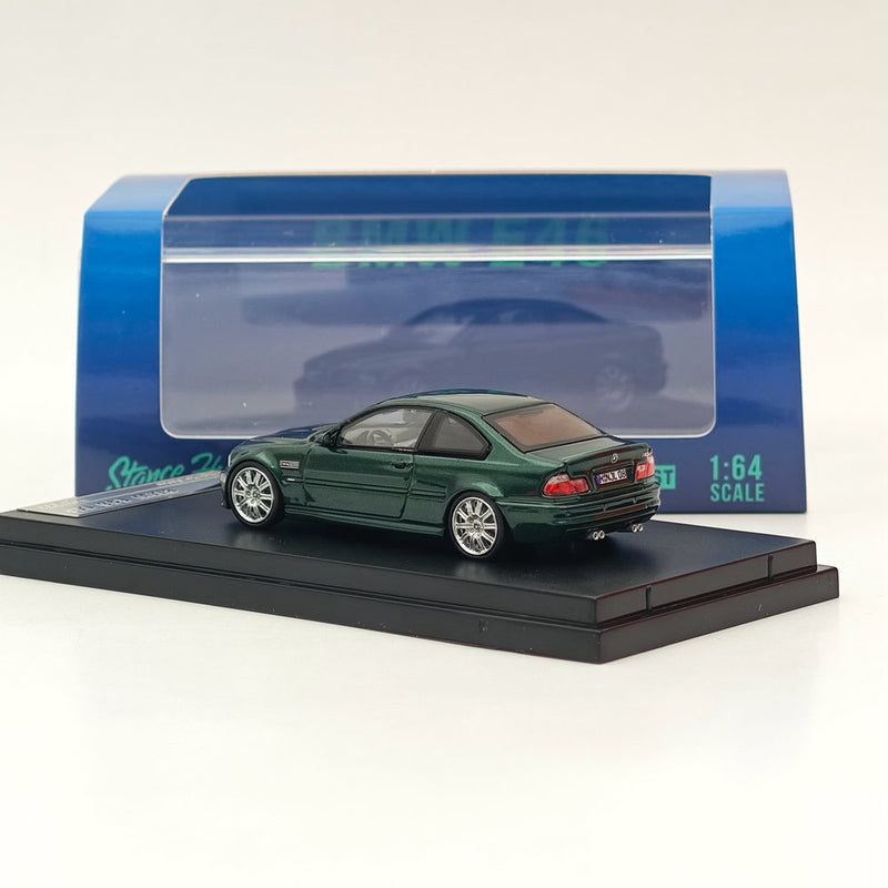 1:64 SW BMW E46 M3 HICH REV SERIES Green Diecast Models Car Collection