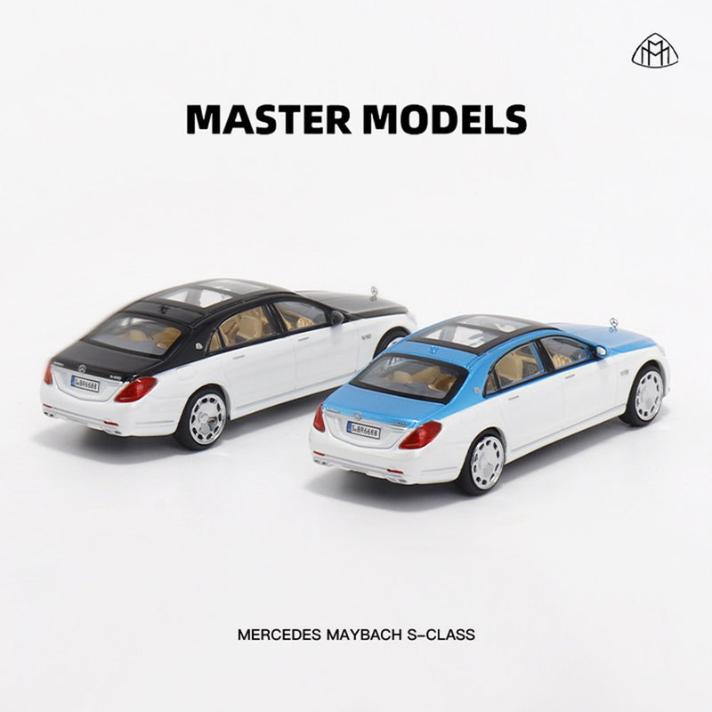 Master 1:64 Mercedes Benz Maybach S-Class S650 Diecast Toys Car Models Collection Miniature Hobby Gifts Double Color