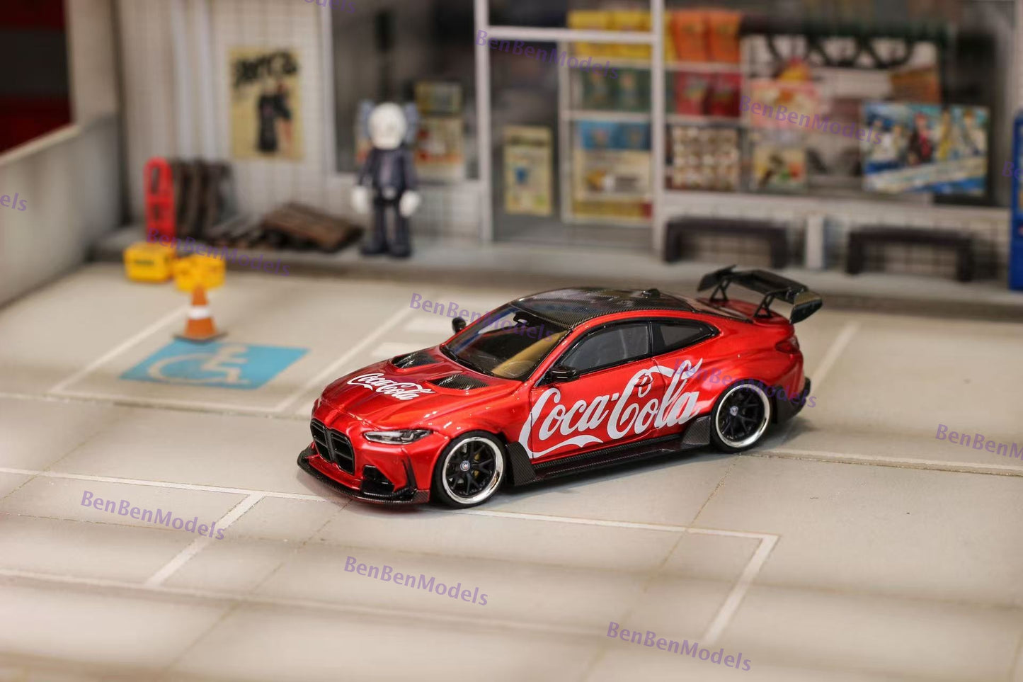 Pre-sale Ghost Player 1:64 BMW G82 M4 Supreme / Coca-Cola Wide-Body Modified