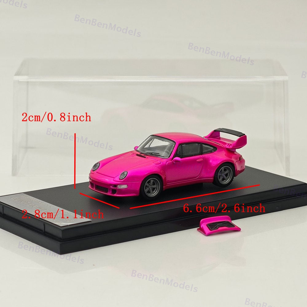 SW 1:64 Porsche Gunther Werks 993 Remastered Diecast Model Car - Four styles are