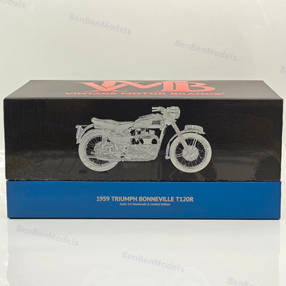 1/6 VMB TRIUMPH BONNEVILLE T120R 1959 Handmade Limited Edition Motorcycle Resin