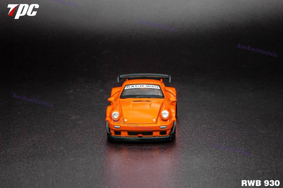 Pre-sale TPC 1:64 Scale 930 Metallic Orange Diecast Model Car Limited Collection