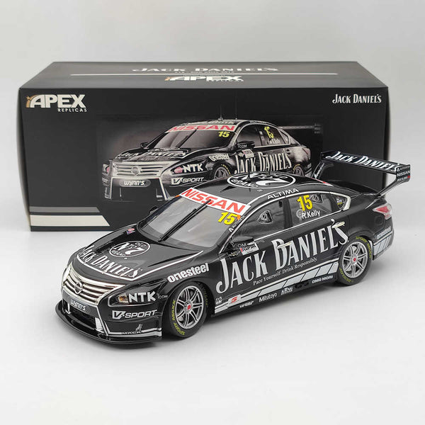 1/18 Apex Nissan Altima JACK DANIEL'S RACING #15-RICK KELLY 2015 AD80811 Diecast Models Car Limited Collection