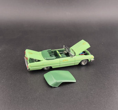 Fine Works FW 1:64 Impala Lowrider Openable Convertible Adjustable Chassis Diecast Alloy Car Models Gifts