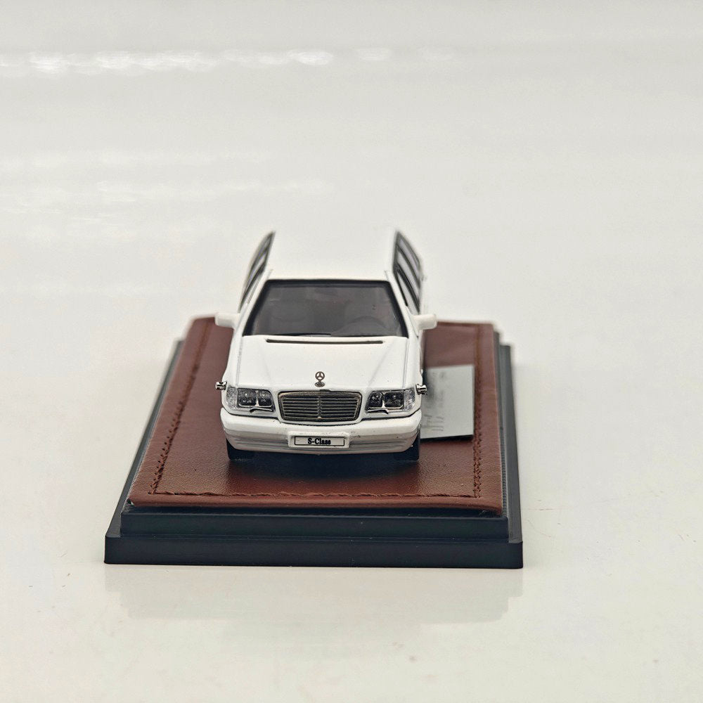 WTX 1 64 W140 S600 Stretch Limousine Black Diecast Model Collectible Display Car