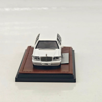 WTX 1 64 W140 S600 Stretch Limousine Black Diecast Model Collectible Display Car