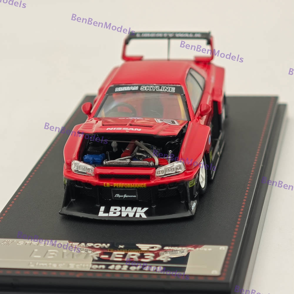 Street Weapon LBWK ER34 Nissan Skyline GT-R Chrome Purple 1