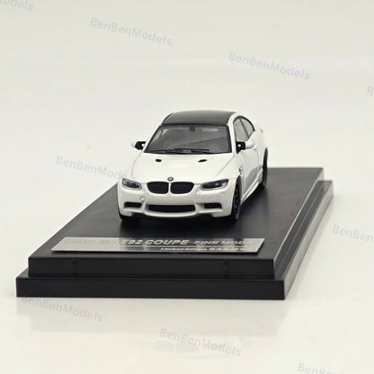 Fine model 1/64 BMW M3 E92 COUPE Diecast Model Car Limited Collection White