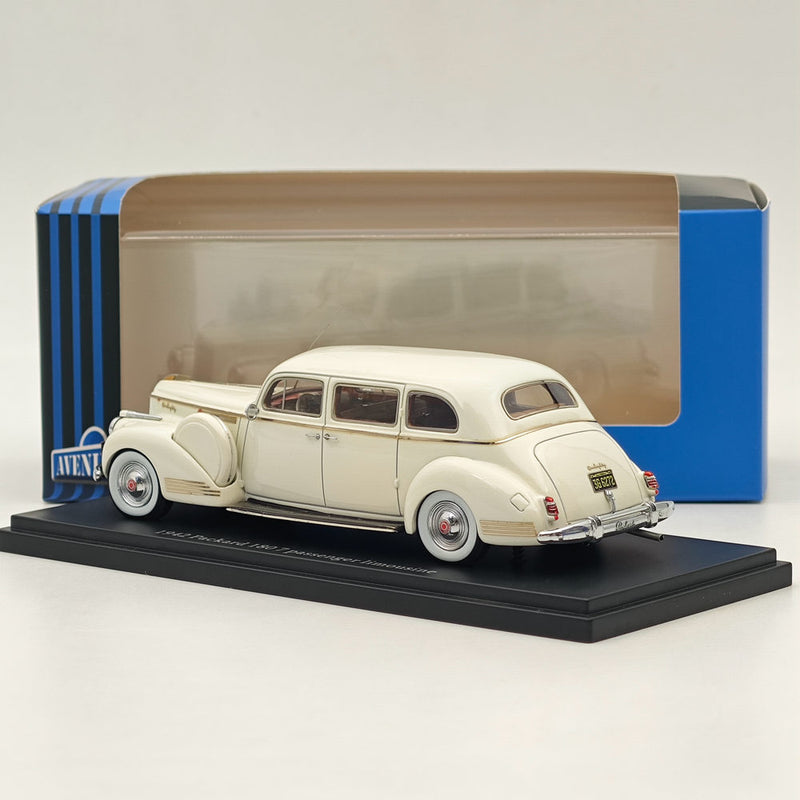 1/43 AutoCult Avenue 43 Packard 180 7 passenger limousine 1942 White Model Car