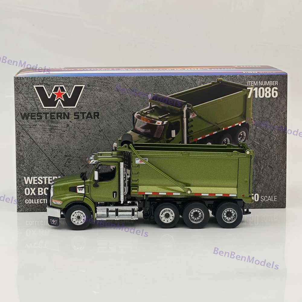 1/50 DM WESTERN STAR 49X SBFA OX BODIES STAMPEDE DUMP TRUCK Olive Green 71086