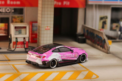 SW 1:64 G82 M4 Pink Bull Widebody Sports Diecast Model Car Limited Edition