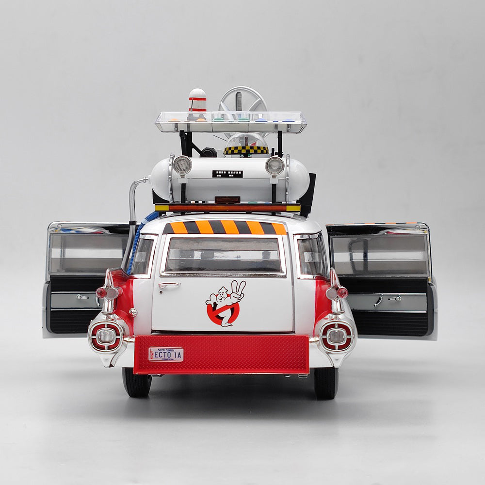 HOT WHEELS 1:18 Cadillac Ghostbusters II ECTO 1A Elite X5470 Diecast Models Toy Car Gifts Collection(Ships from the United States)