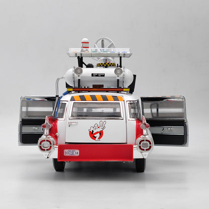 HOT WHEELS 1:18 Cadillac Ghostbusters II ECTO 1A Elite X5470 Diecast Models Toy Car Gifts Collection(Ships from the United States)