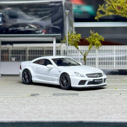 GUM 1:64 Mercedes Benz SL65 AMG Black Series 5th R230 Alloy Car Model Collection Gift Diecast