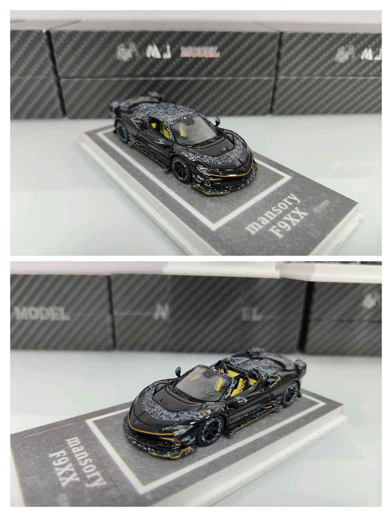 MJ 1/64 Ferrari Mansory F9XX  Hardtop/Convertible Diecast Car Models Collection Gifts Limited Edition