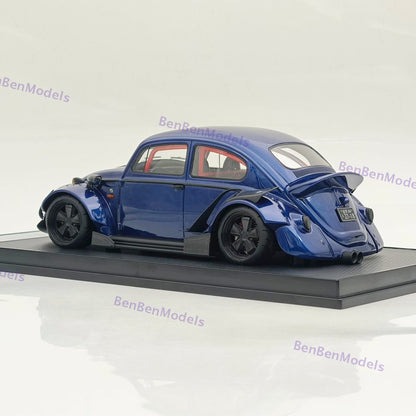 1/18 Volkswagen VW Beetle RWB Robert Design Blue Resin Car Model Limited Edition
