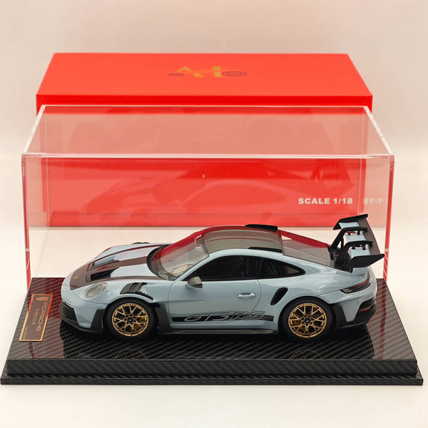 AI MODEL 1/18 Porsche 992 GT3 RS GRAY Resin High-Quality Collection Car Model