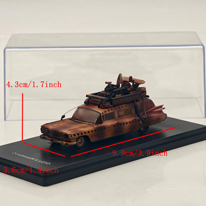 YS 1/64 Ghostbusters ECTO-1A Dirty version second generation Diecast Model Car Miniature Collection