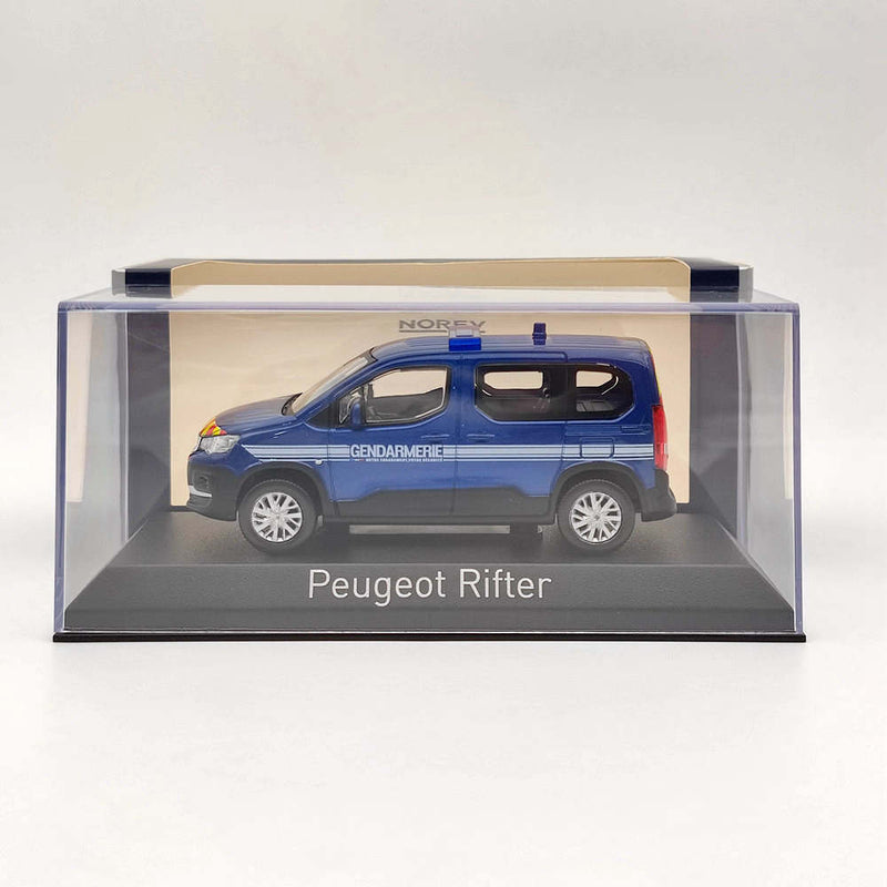 1/43 Norev Peugeot Rifter Gendarmerie Blue Diecast Models Car Christmas Gift