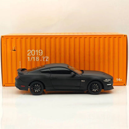 DM 1/18 2019 GT Matte Black LHD with Widebodykit Pack Diecast Model Car Miniature
