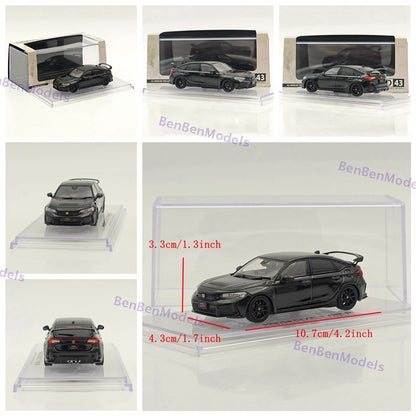 1/43 Hobby Japan HJD43 CIVIC TYPE R (FL5) RACING BLACK Package Diecast Car Model