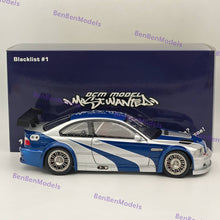 DCM 1/18 BMW M3 GTR E46 2001 Need For Speed ​​Modèles de voitures en métal moulé sous pression Collection