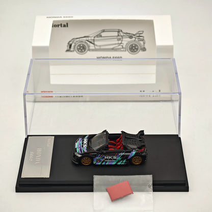 Mortal 1:64 Honda S660 Mugen Convertible with top cover Gulf ADVAN HKS SPOON Diecast Toys Car Models Collection Gifts