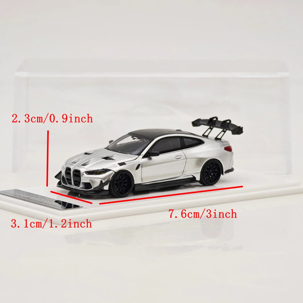 Street Weapon SW 1/64 M4 G82 GTR Lightning Purple Full Widebody Kit Diecast Model Car Limited Edition