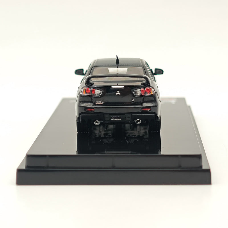 Hobby Japan 1/64 Mitsubishi Lancer Evolution X Final Edition Phantom Black Pearl HJ642053BBK Diecast Model Car Limited Collection