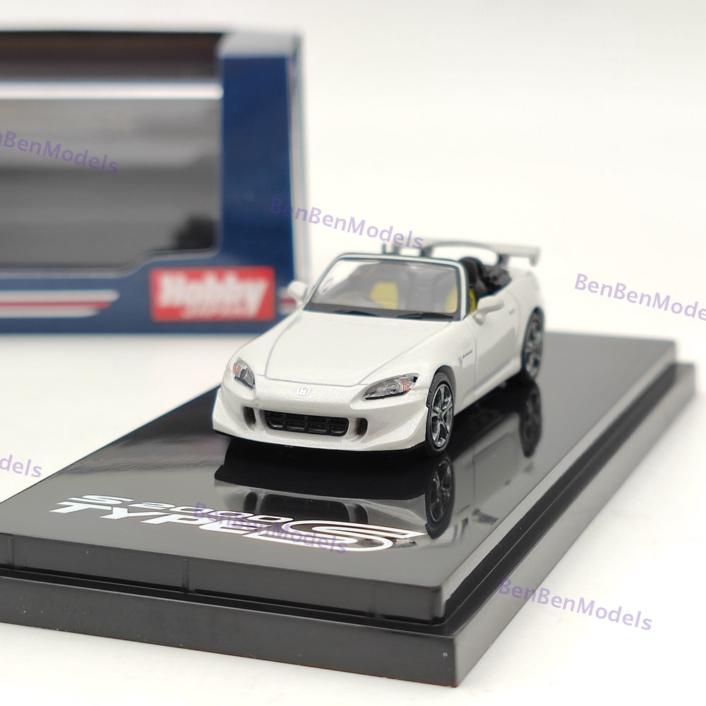 1/64 Hobby Japan S2000 Type S (AP2) Platinum White Diecast Model HJ641020SPW