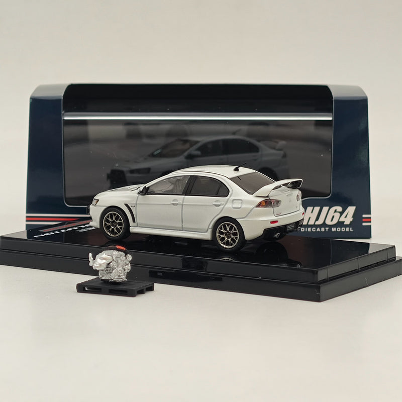 Hobby Japan 1/64 Mitsubishi Lancer Evolution X Final Edition HJ642053AWP White