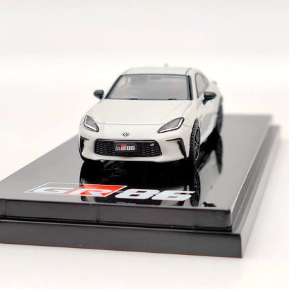 Hobby Japan 1:64 Toyota GR86 RZ 3BA-ZN8 Blanc HJ641048AW Jouets moulés sous pression Modèles de voitures Collection Cadeaux États-Unis
