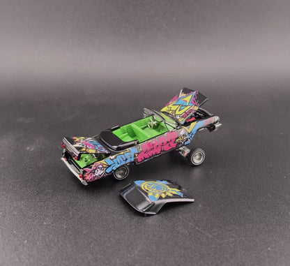 Fine Works FW 1:64 Impala Lowrider Openable Convertible Adjustable Chassis Diecast Alloy Car Models Gifts