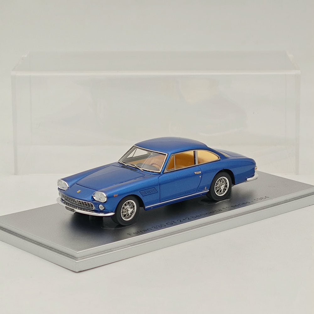 1:43 ESVAL MODEL Ferrari 330 GT 2+2 berlinetta 1 series-1964 Blue Resin Model