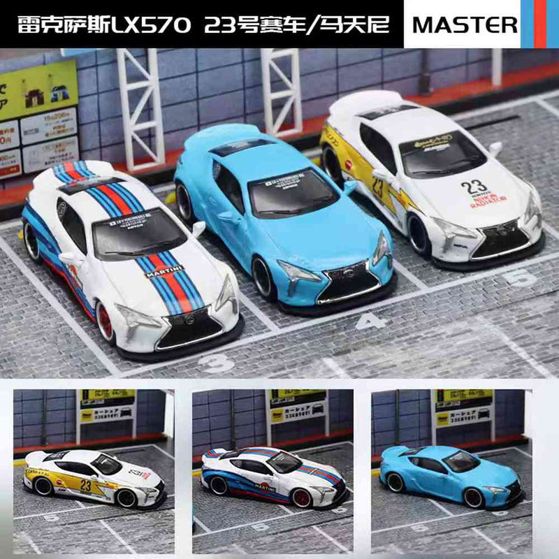 Pre-sale Master 1:64 Lexus LBWK LC500 Martini Diecast Toys Car Models Collection Gifts