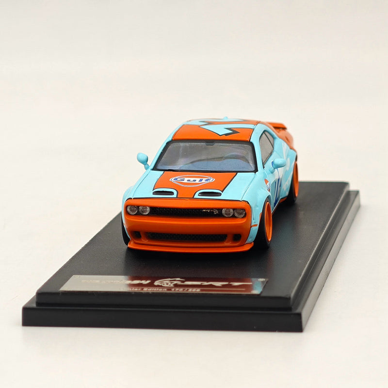 1:64 Fine works Dodge SRT Hellcat Muscle Sports Gulf Diecast Models Car