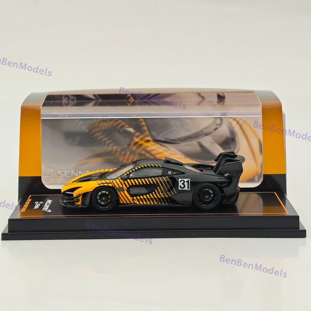 1/64 CM Mclaren Senna GTR Racing Sports Diecast Metal Car Ornaments Supercar