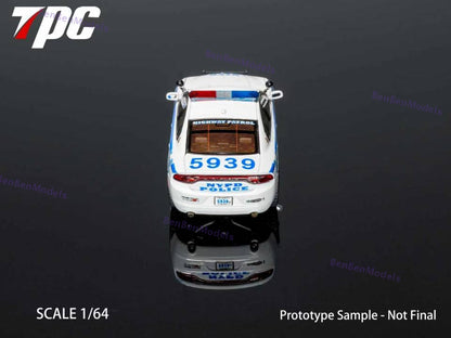 Pre-sale 1:64 TPC Dg Charger PURSUIT / NYPD Livery Police Car Hood Opens Alloy