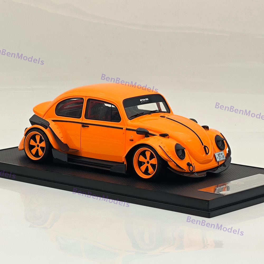 1/18 Volkswagen VW Beetle RWB Robert Design Orange Resin Model Car Limited
