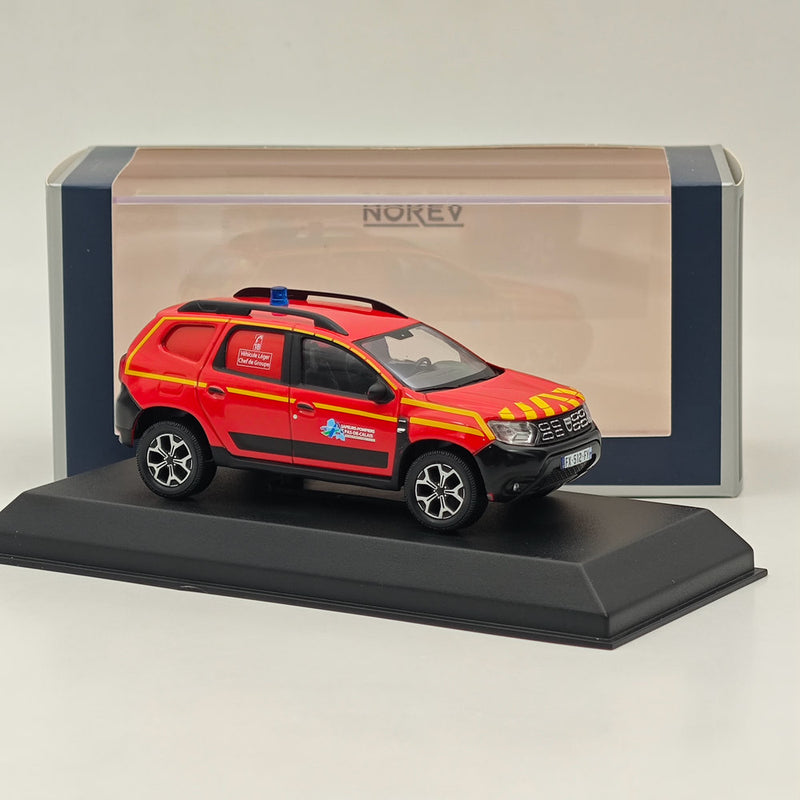 1/43 Norev Dacia Duster 2020 Firefighters Pompiers - VLCdG 62 Diecast Model Red