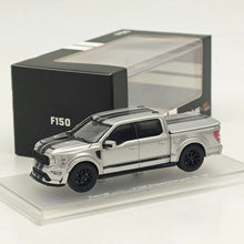 Fine Works64 x Mini Kars 1/64 F-150 Carroll Shelby Pickup Sport Truck Model Silver Gray Stripe Diecast Model Car Collection - with Accessories