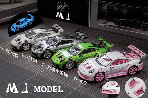 Pre-sale MJ 1:64 Porsche 911 GT3 RS Miniature Diecast Toys Car Models Collection Gifts Limited