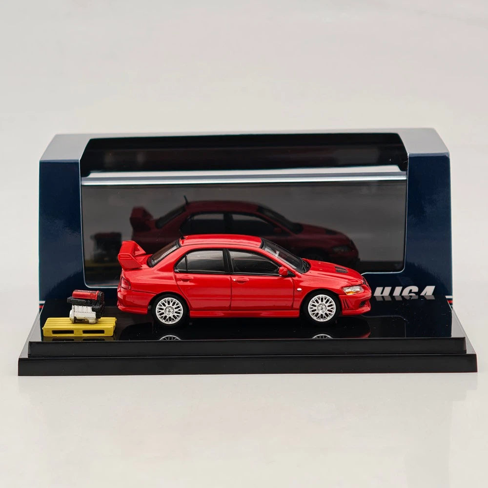 Hobby Japan 1:64 Lancer GSR Evolution VII Red w/Engine Diecast alloy car model