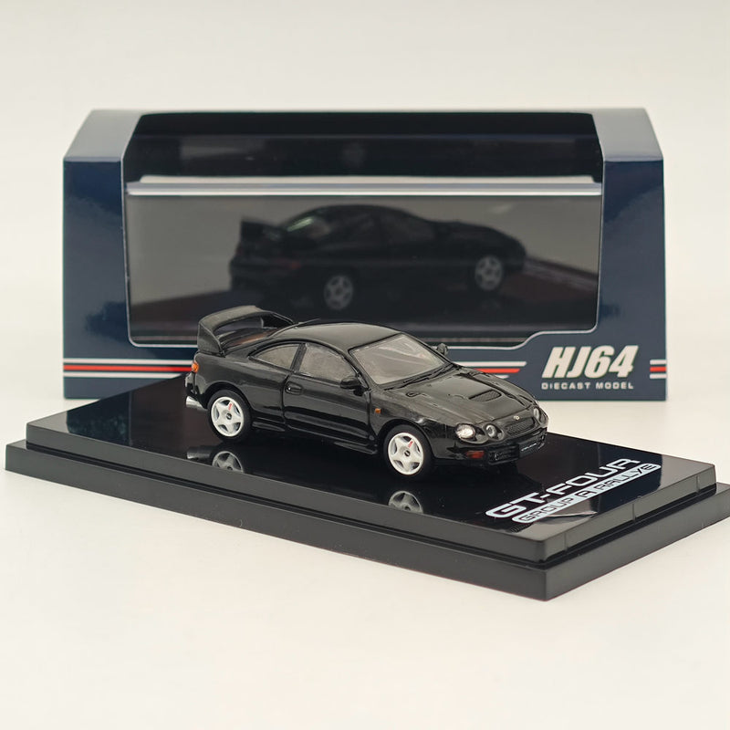 Hobby Japan 1/64 Toyota CELICA GT-FOUR ST205 JDM STYLE Black HJ642064ABK Diecast Models Car Collection