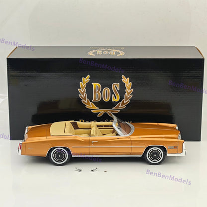 1/18 Bos Eldorado Convertible 1976 Metallic Bronze Resin Model Car