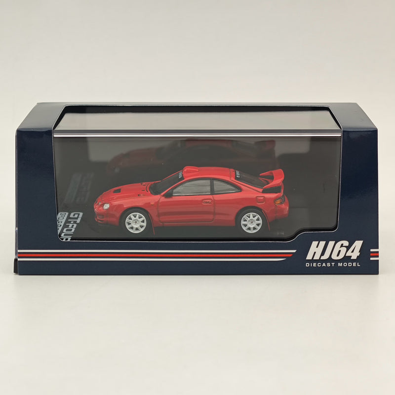 Hobby Japan 1/64 Toyota CELICA GT-FOUR WRC Edition (ST205) Customized Version / 8 Spokes Wheel HJ641064CR SUPER RED Ⅳ Diecast Models Car Collection